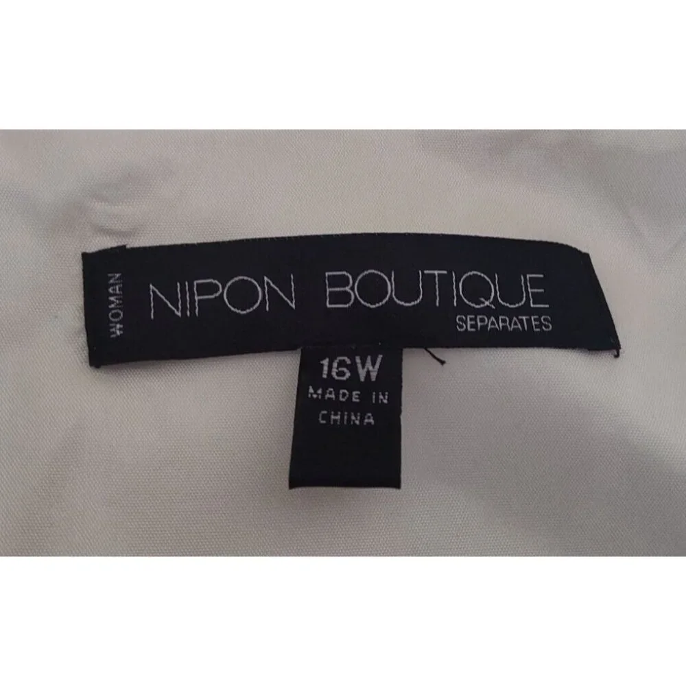 Nipon Boutique Women's 16W Colorblock Sleeveless Sheath Dress In Chocolate/White - Picture 9 of 15